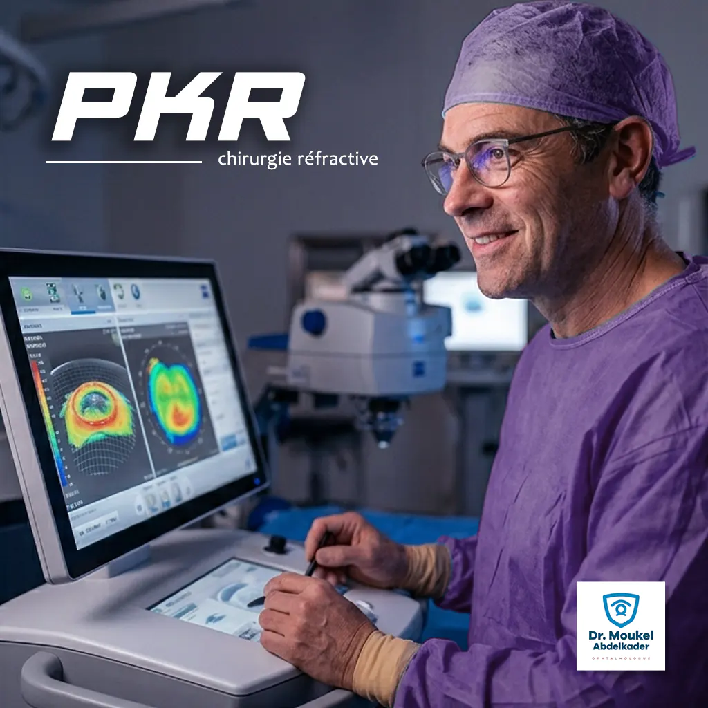 laser pour les yeux opération PKR