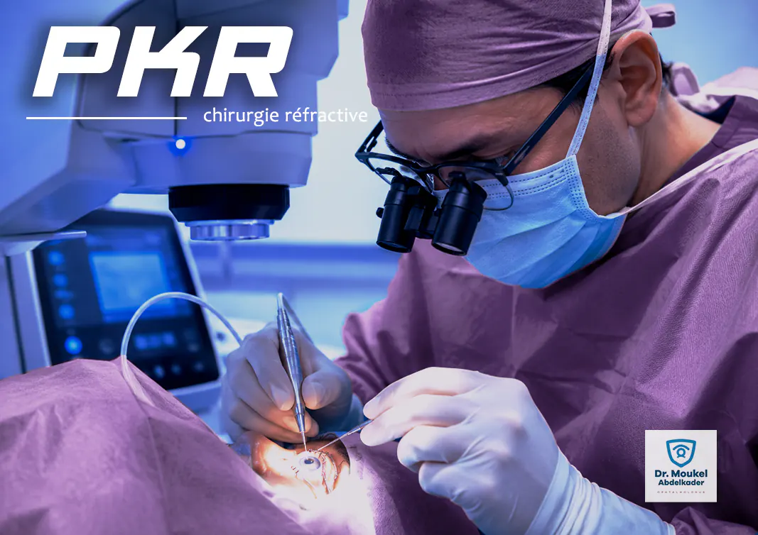laser pour les yeux opération PKR